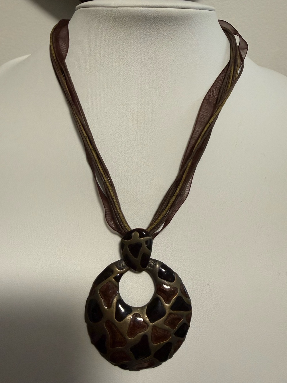 Animal Print Pendant Necklace
